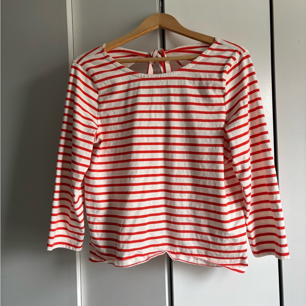 Striped Red and White Sailor Top